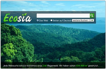 Ecosia Welcome Screen